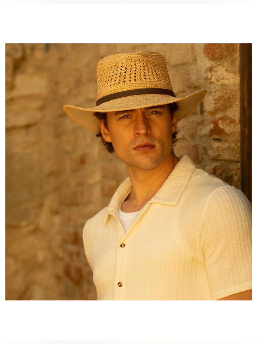 Scala Puerto Raffia Brimmed Hat L/XL
